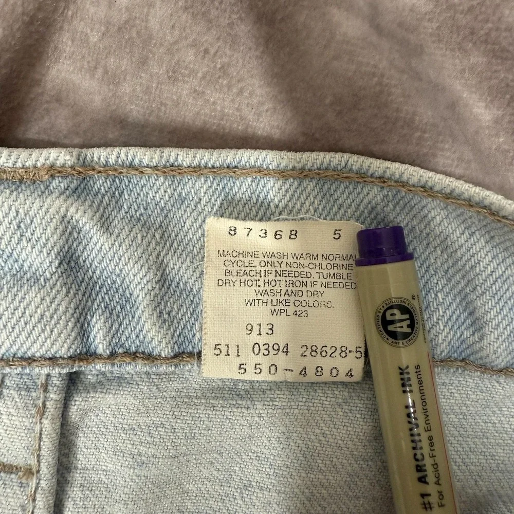Vintage‎ Levis 550 Jeans Mens 36x30 Light Wash Made in USA Relaxed Tapered 90s